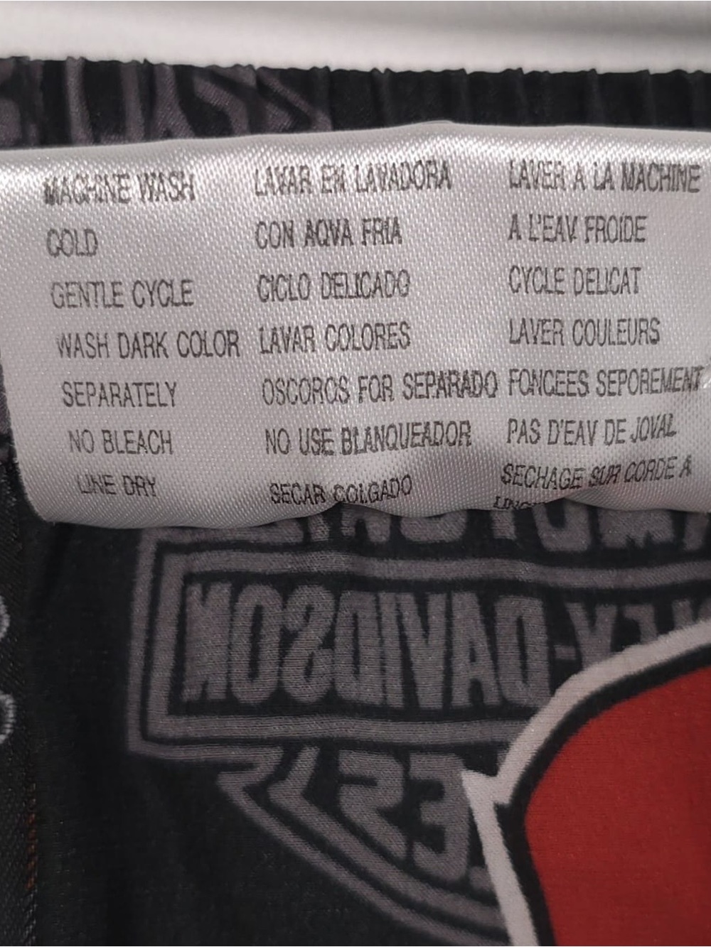 HARLEY DAVIDSON 100% SILK Red White Blue Eagle USA Flag Shorts Boxer Briefs RARE - Picture 8 of 8
